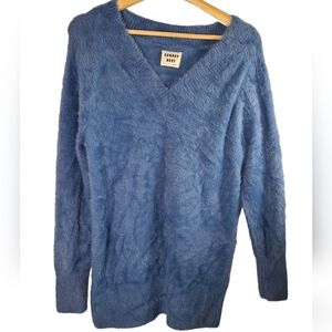 Aritzia Sunday Best Veruca Blue Chenille Sweater Size small womens